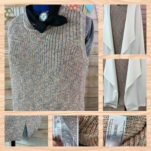 Ella Moss Sleeveless sweater blouse top NWT